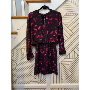 Eight Sixty Womens Floral Long Sleeve Dress
